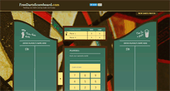 Desktop Screenshot of freedartsscoreboard.com