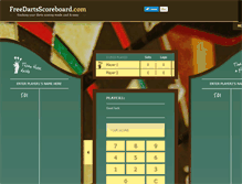 Tablet Screenshot of freedartsscoreboard.com
